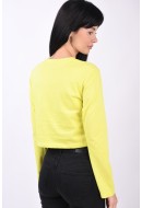 Women Blouse Jjxx Jxasta Reg Every Crop Limeade